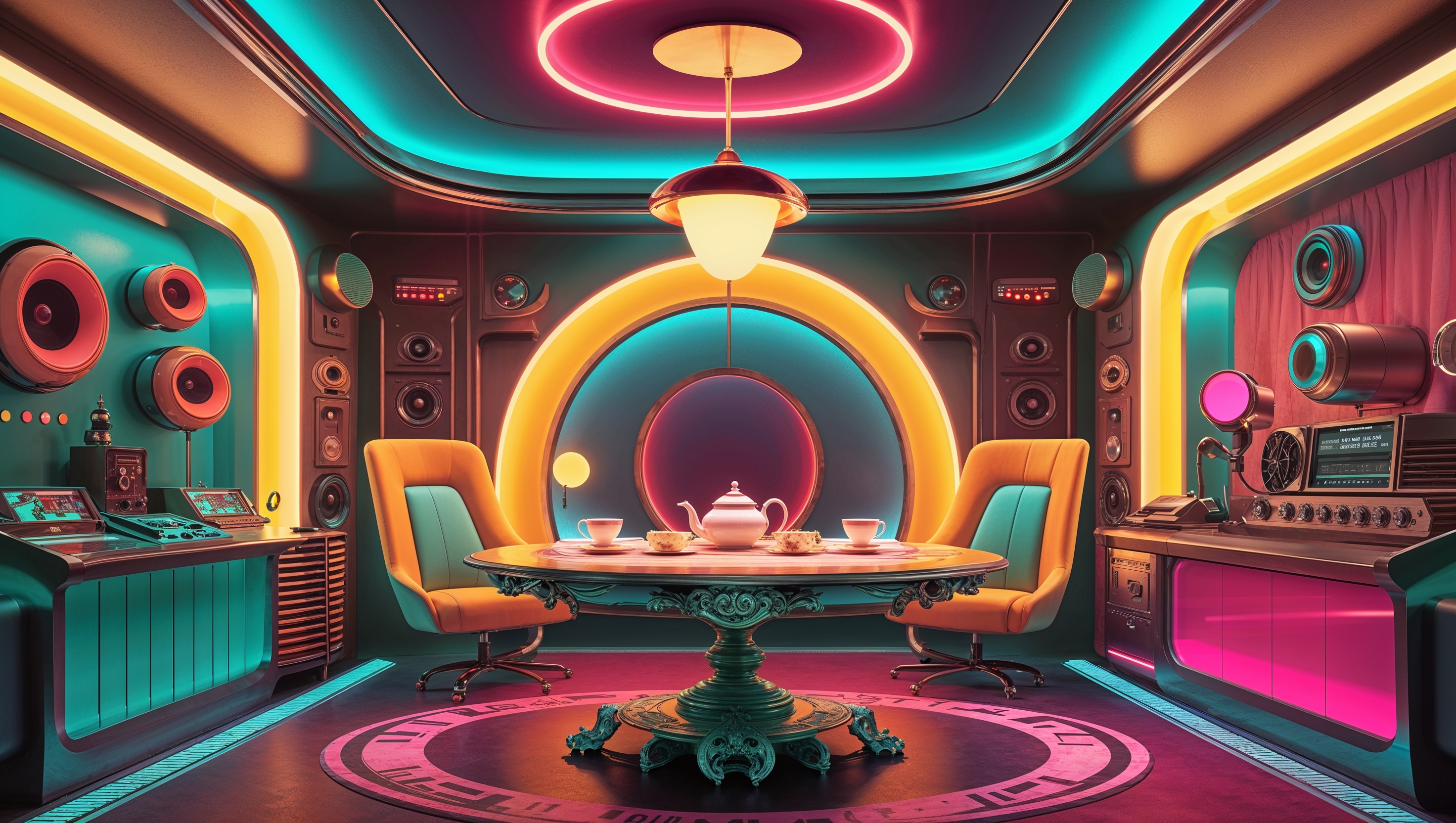 When Aliens Come to Tea podcast hero background